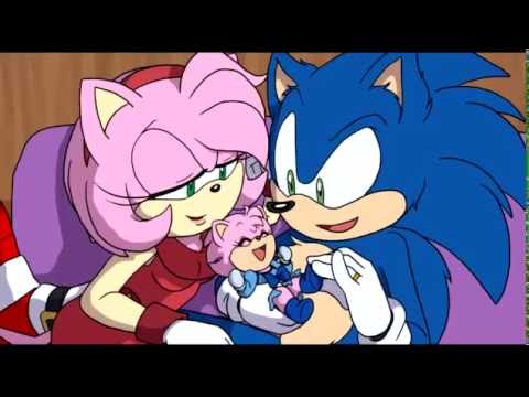 amy y sonic y su hija aurora - YouTube