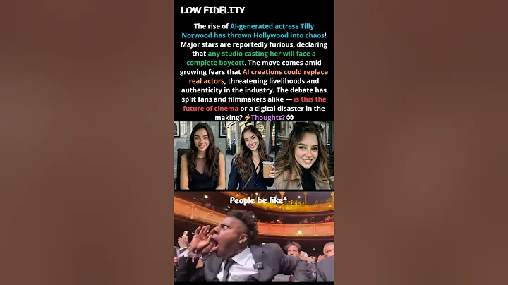 🤯 AI Actress Tilly Norwood Sparks Major Hollywood Backlash!