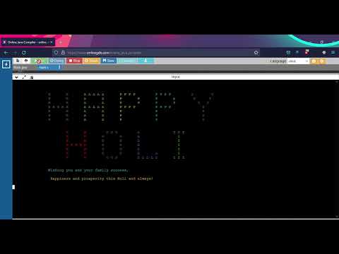 Java code In Holi trends 😀