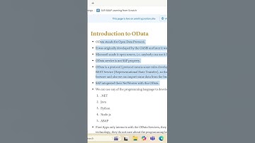 OData in SAP, OData Services #sapconsultant #sapjobs #sapcourse #abaptraining #abapai #abap