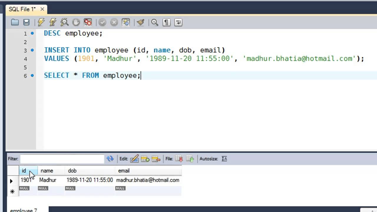 insert into 2 ตาราง sql  Update New  SQL Tutorial - 12: Inserting Data Into Tables