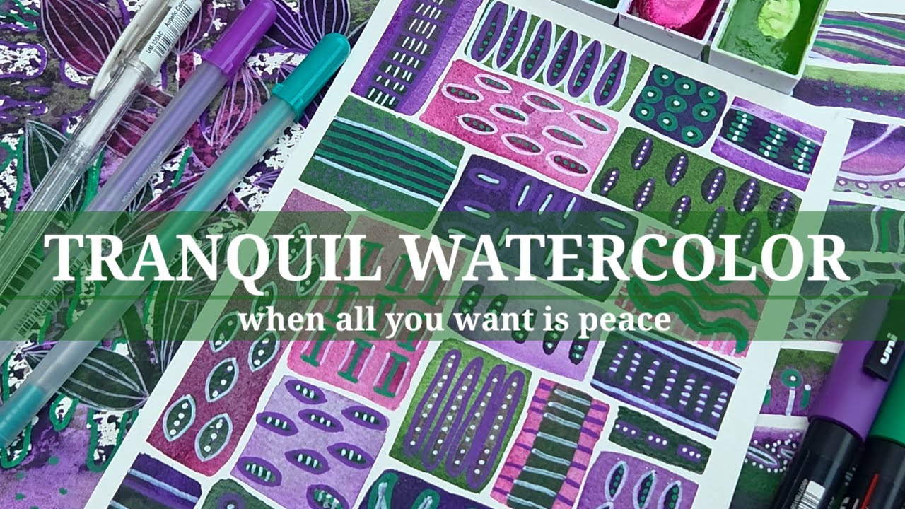 Давайте используем простые приемы рисования в смешанной технике для создания вашего образца! Абст...