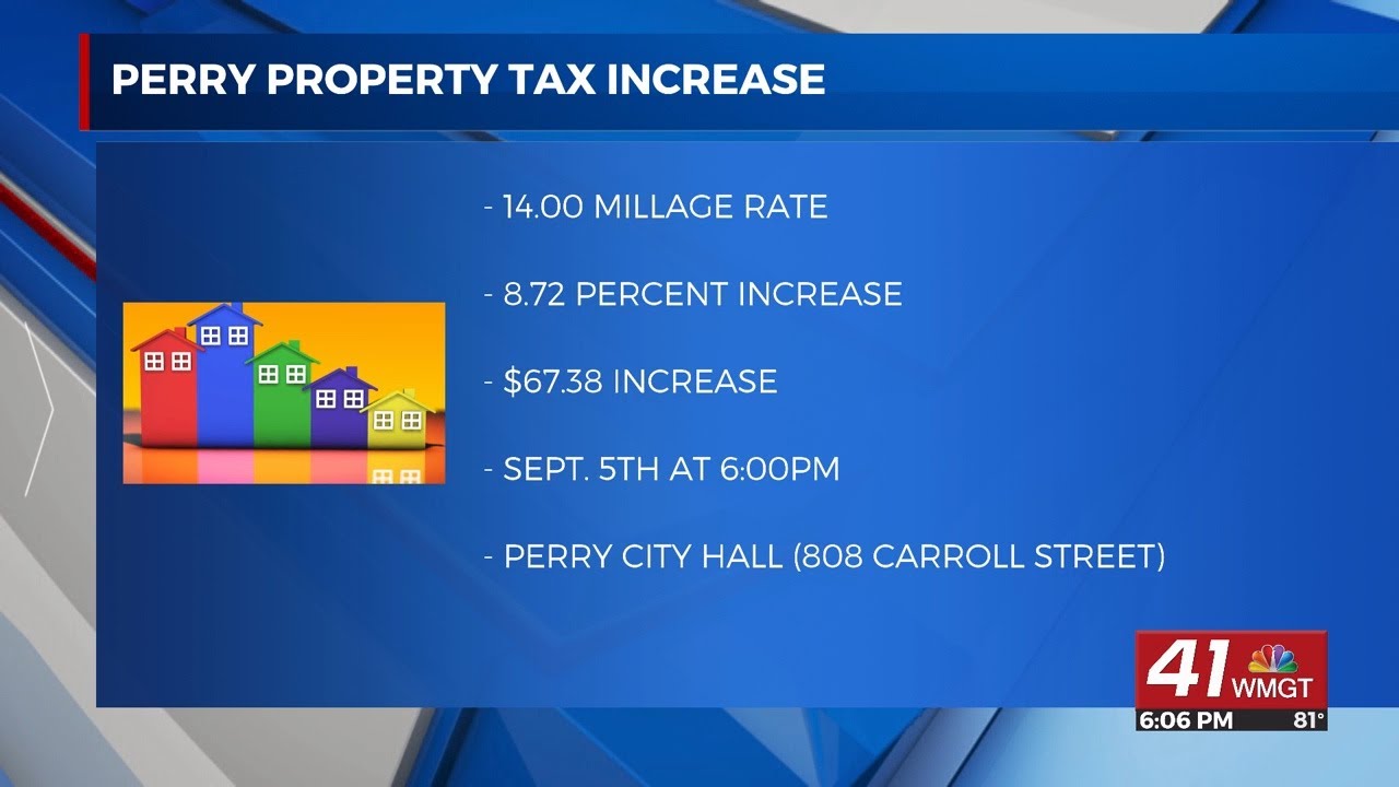City of Perry sets public hearing for property tax increase YouTube
