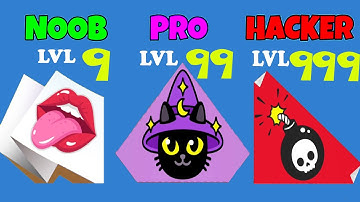 NOOB vs PRO vs HACKER in Paper Fold