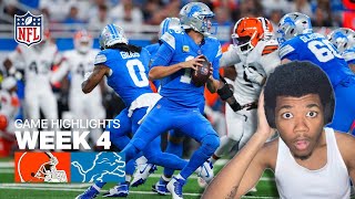 THE LIONS ARE THE BEST TEAM IN THE NFL!  Nate Reacts To the Detroit Lions vs. the Cleveland Browns