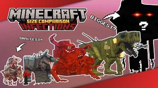 Minecraft Size Comparison: Infections (Spore, Sculk Horde, The Flesh That Hates, & MORE) 1.20.1
