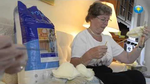 Joan Carlson and Tova Cravens are Knitting Knocker...