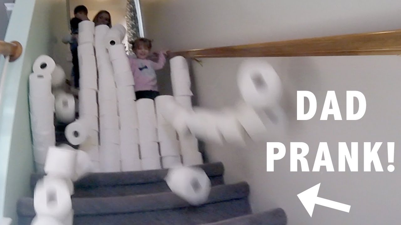Toilet Paper Roll Fort Prank Dadprank Youtube 