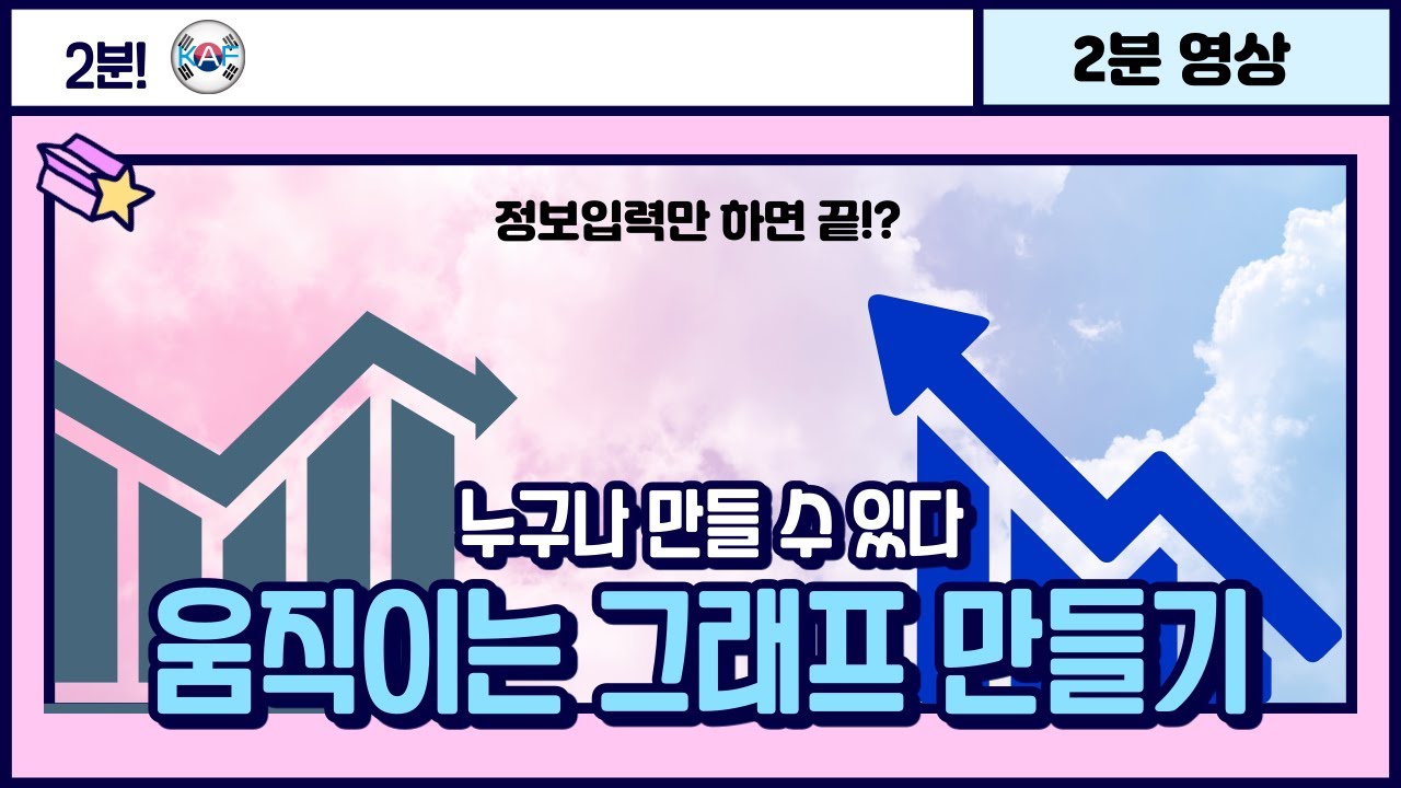 Update 누구나 만들 수 있다 움직이는 그래프 영상 만들기! |2분설명| KAF 카프