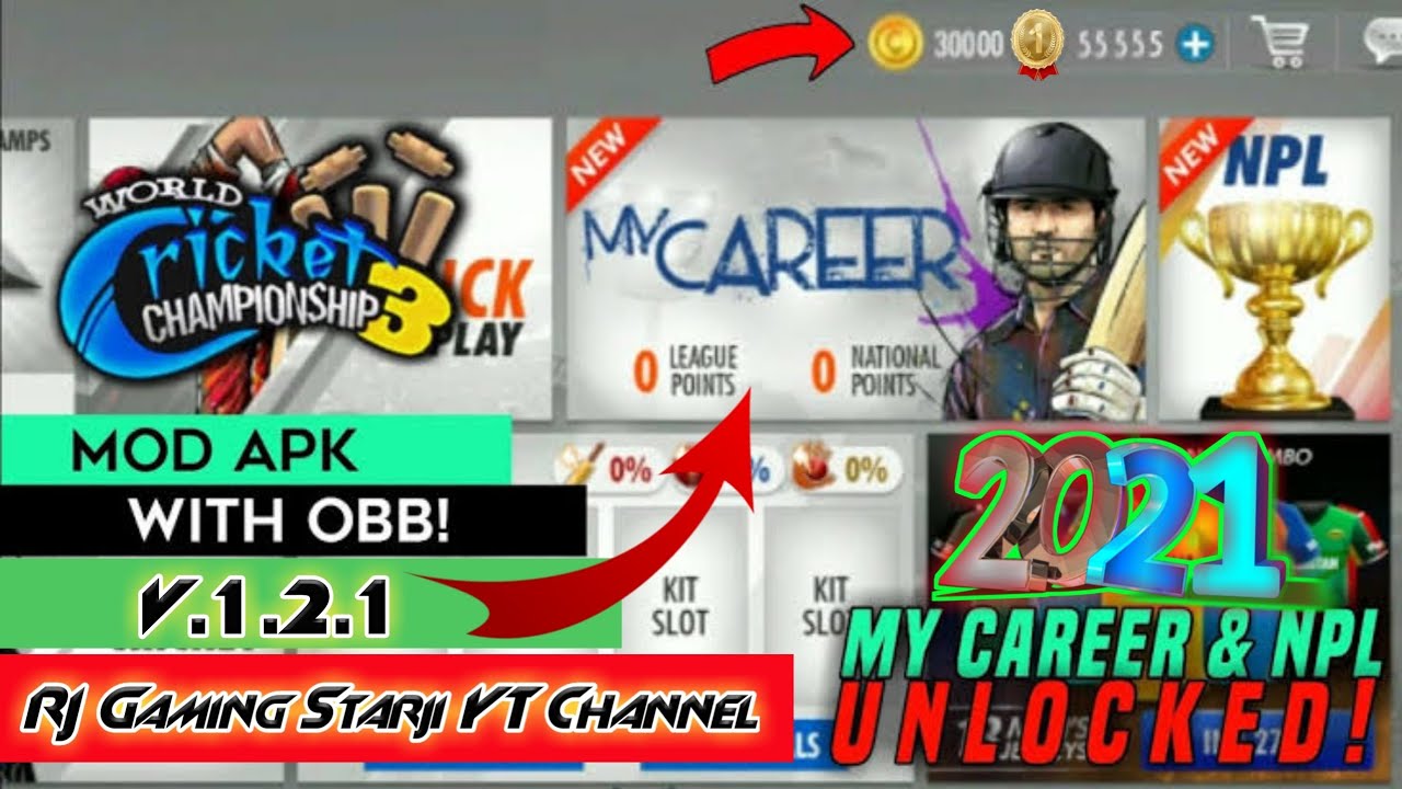 WCC3 MOD APK VERSION 1.3/LATEST MOD APK WCC3