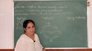 Maths08 - Chapter 04 - Practical Geometry - Video 02 - EX 4.1