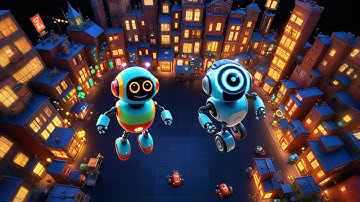 Two Tiny Robots Wiggle and Whirl | Fun Robot Song for Kids | Counting & Movement Rhyme