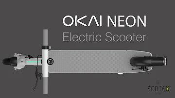 OKAI NEON E-Scooter | Bluetooth compatible with app & atmospheric lights