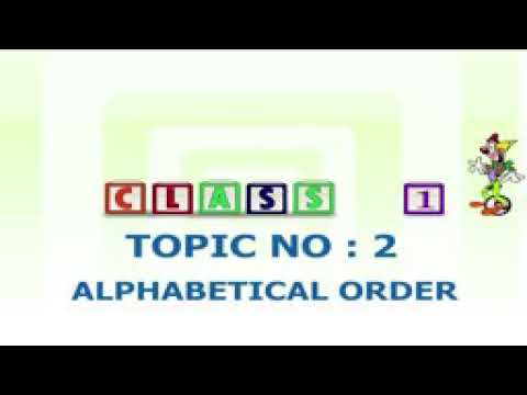 Grade 1 topic alphabetical order - YouTube