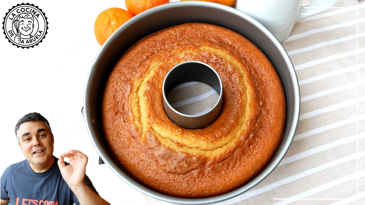 El BIZCOCHO de YOGUR y NARANJA Esponjoso más FÁCIL y DELICIOSO