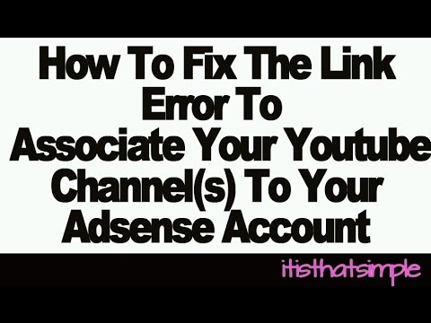 [SOLVED!] How To Fix Associate Youtube Channel With Another Adsense Account Problem