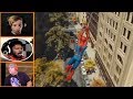 Let's Players Reaction To Swinging Around As Spiderman | Marvel's Spiderman