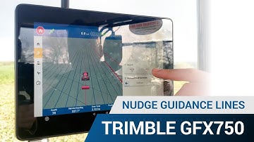 Nudge Guidance Lines - Trimble GFX 750 Display