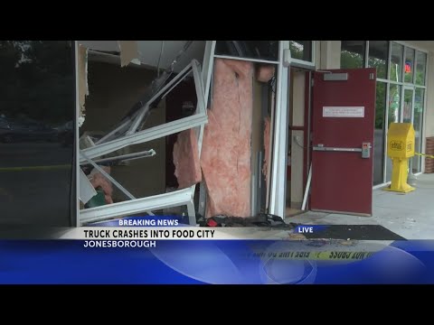 Truck slams into Food City store in Jonesborough