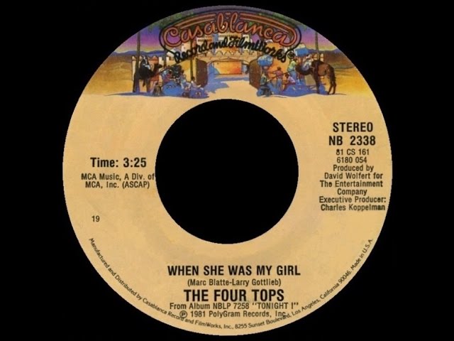 FOUR TOPS - WHEN SHE WAS MY GIRL