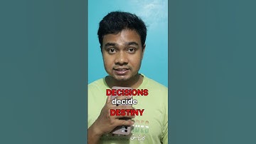DECISIONS decide DESTINY | Motivational Video #motivation #lifelessons #dream #inspiration #goals