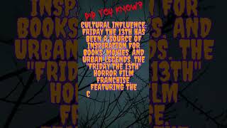 Fun Facts about Friday the 13th Ep.4 #halloween