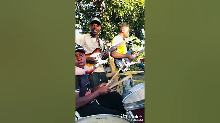see how this young boy played drums SEBEN