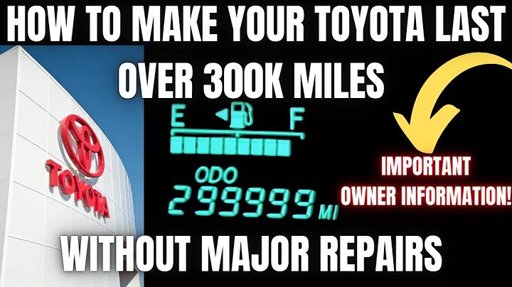 How to make your Toyota Last Over 300k Miles without Major Repairs - DayDayNews