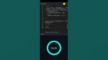 🌀 Build a Circular Countdown Clock with Just HTML, CSS & JS! 🕒 #coding #programming #animation