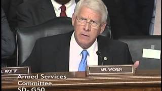 Wicker Questions Pentagon Officials on Iran Deal