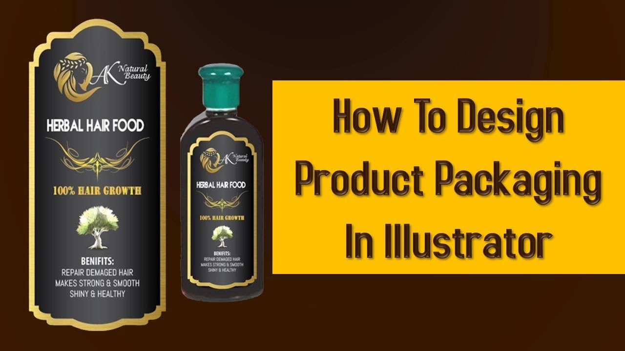 how to design product packaging label in illustrator graphic design