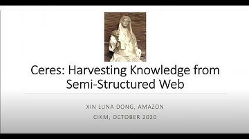 AutoCeres: Harvesting knowledge from semi-structured web | Amazon Science