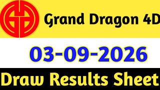 03-09-2026 Grand Dragon Today 4D Results | 4d Malaysia Live Today | Today 4d Result Live