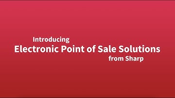 Electronic Point of Sale from Sharp