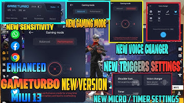 Game Turbo 5.0 Enhance Version Voice Changer || Poco f3 gt Settings Onetap Miui13 Install Any Device