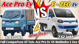 Tata Ace Pro EV vs Mahindra E ZEO – Full Comparison | Who is the Best Electric Mini Truck? screenshot 3