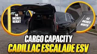 2023 Cadillac Escalade ESV - True Cargo Capacity Given In Inches 2023 Cadillac Escalade ESV - True Cargo Capacity Given In Inches