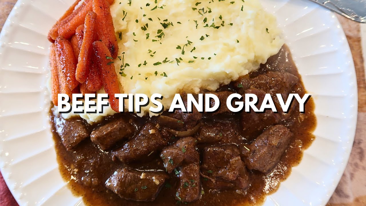 How To Make Beef Tips & Gravy | Easy Recipe - YouTube