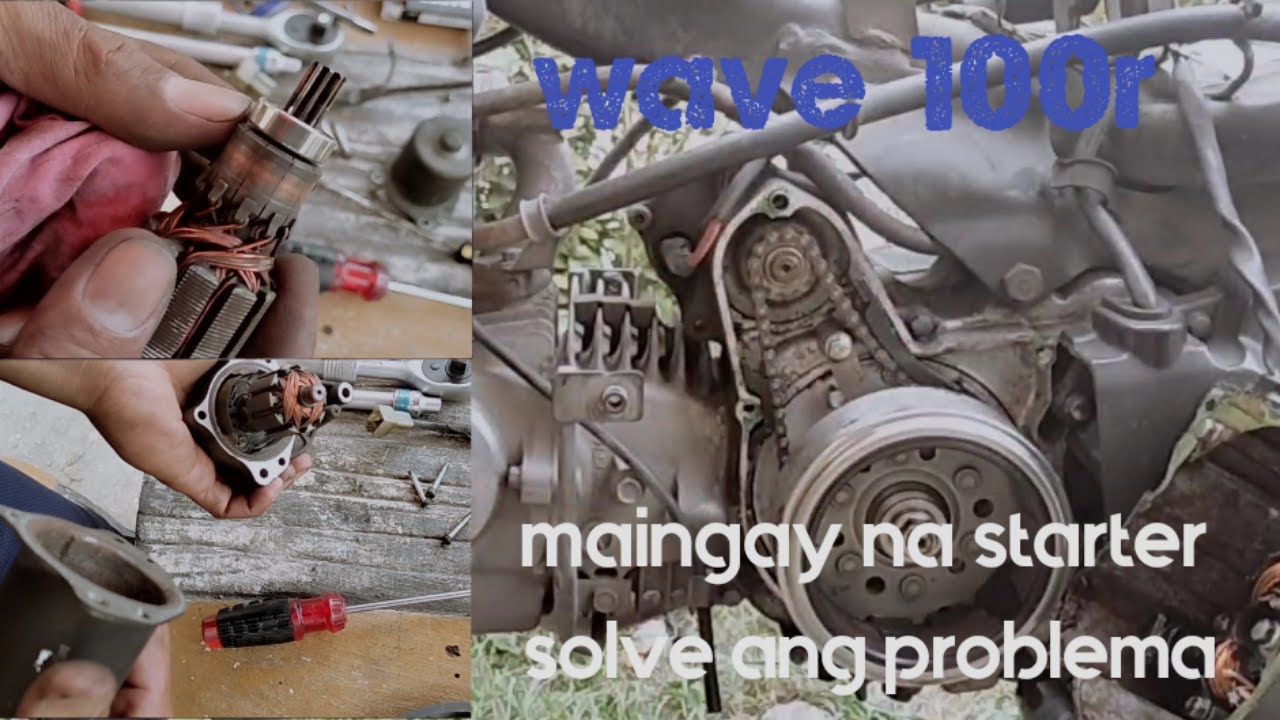 Diy How to Repair Starter Motor Honda Wave 100R YouTube