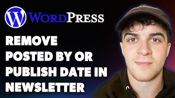 How to Remove Posted by or Publish Date in Wordpress Newsletter (Full 2025 Guide)