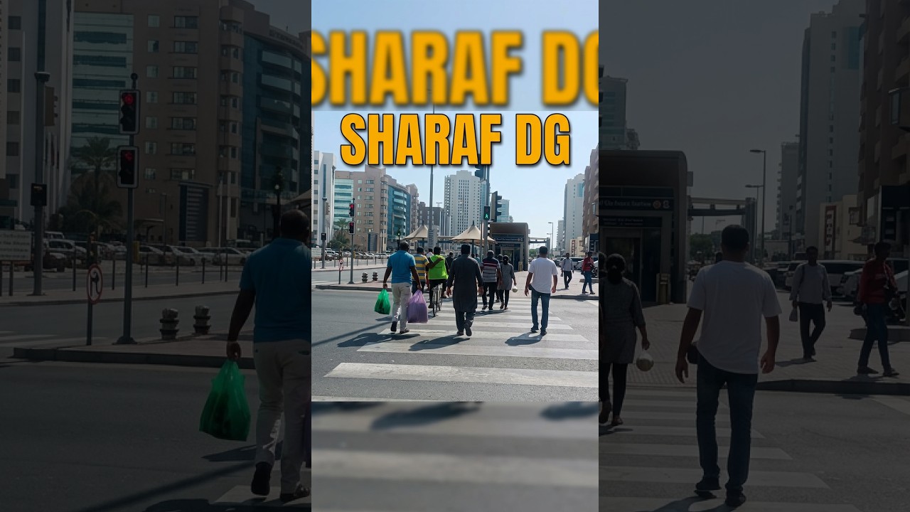 Crossings near Sharaf DG metro Dubai | #sharafdg #dubaimetrotrain #dubaitour