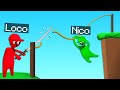 NICO, E LOCO SI AIUTANO A CADERE!