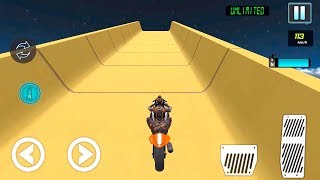 Impossible Mega Ramp Moto Bike Rider Superhero Car Android Gameplay screenshot 4