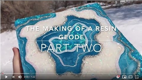 The Making Of A Resin Geode, Part Two