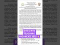 🔥🔥 KVS &amp; NVS TEACHING VACANCY 2025  #kvs #nvs  #vacancy #exam #newpattern #trending #ytshorts