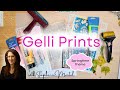 Gel plate printing techniques