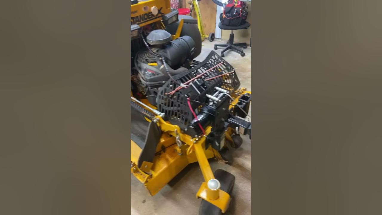 Wright stander x with snow plow YouTube