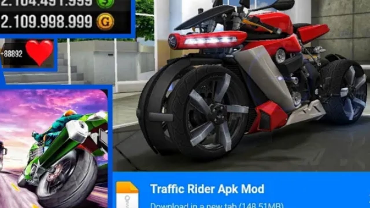 TRAFFIC RIDER APK MOD (DINHEIRO INFINITO) VERSÃO 2.00 ATUALIZADO 2023 ...
