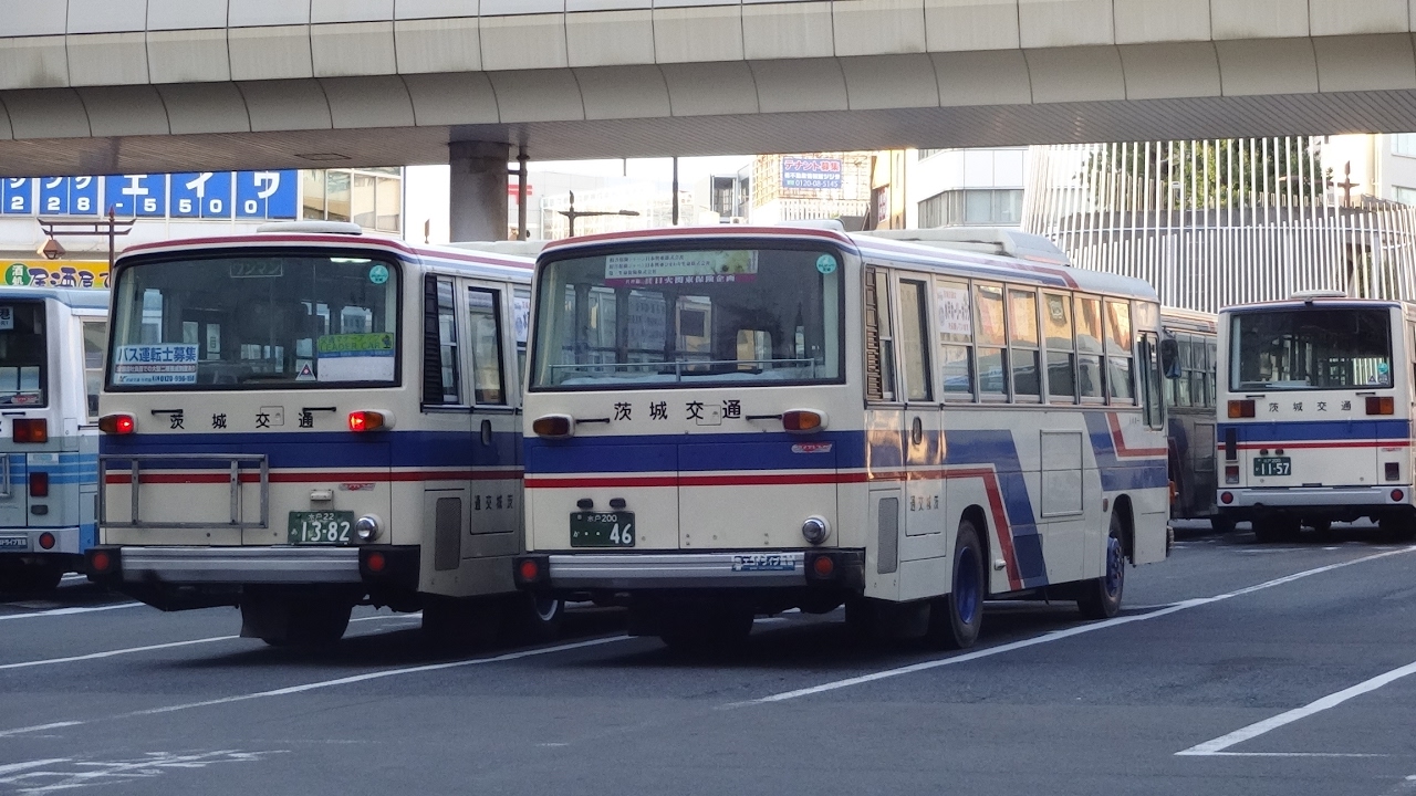 【HDV】水戸駅北口バスターミナルでのバス撮影録('16.10.20午後～夜)