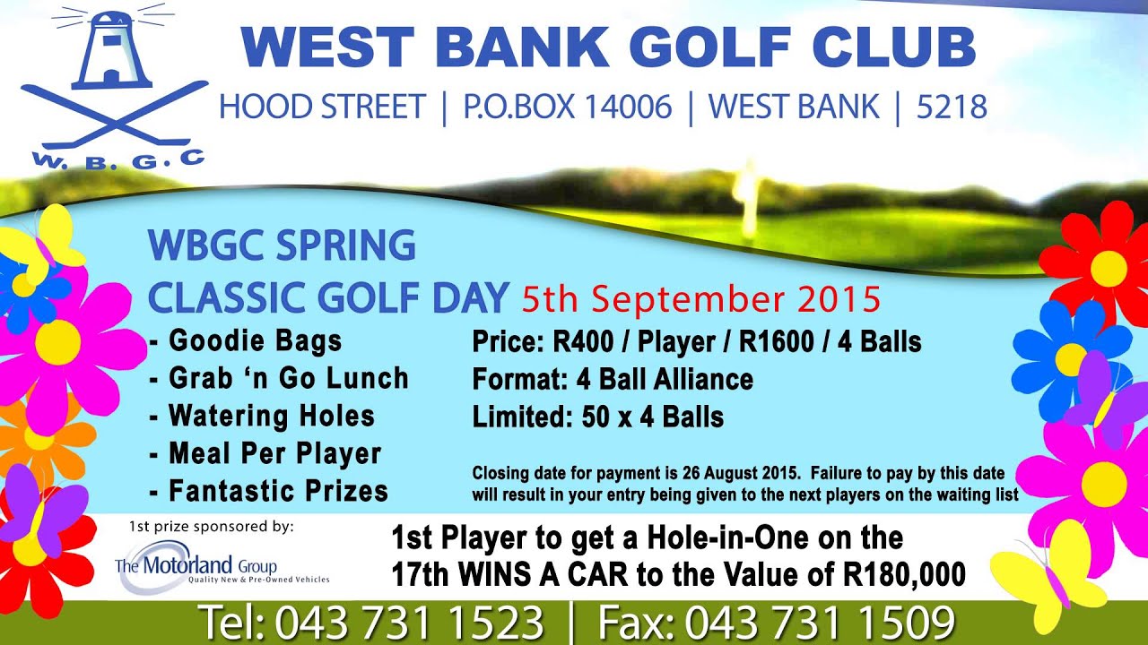 West Bank Golf Club july 2015 YouTube